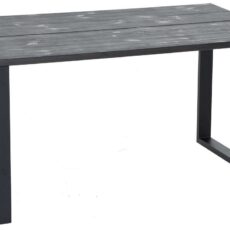 Honka terassilankkupöytä metallijaloilla 140x90 musta/musta