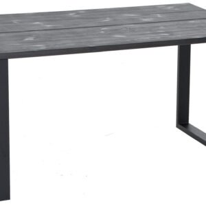 Honka terassilankkupöytä metallijaloilla 140x90 musta/musta