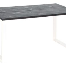 Honka terassilankkupöytä metallijaloilla 140x90 musta/valkoinen