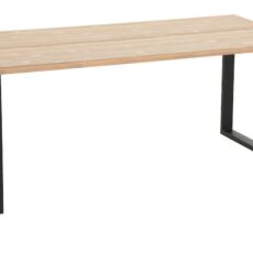 Honka terassilankkupöytä metallijaloilla 180x90 antiikkipetsattu/musta