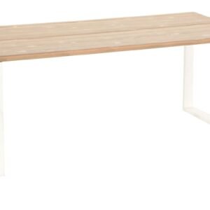 Honka terassilankkupöytä metallijaloilla 180x90 antiikkipetsattu/valkoinen