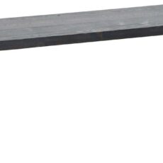 Honka terassipenkki 115x35 cm metallijalalla musta/valkoinen