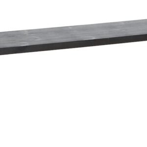 Honka terassipenkki 195x35 cm metallijalalla musta/valkoinen