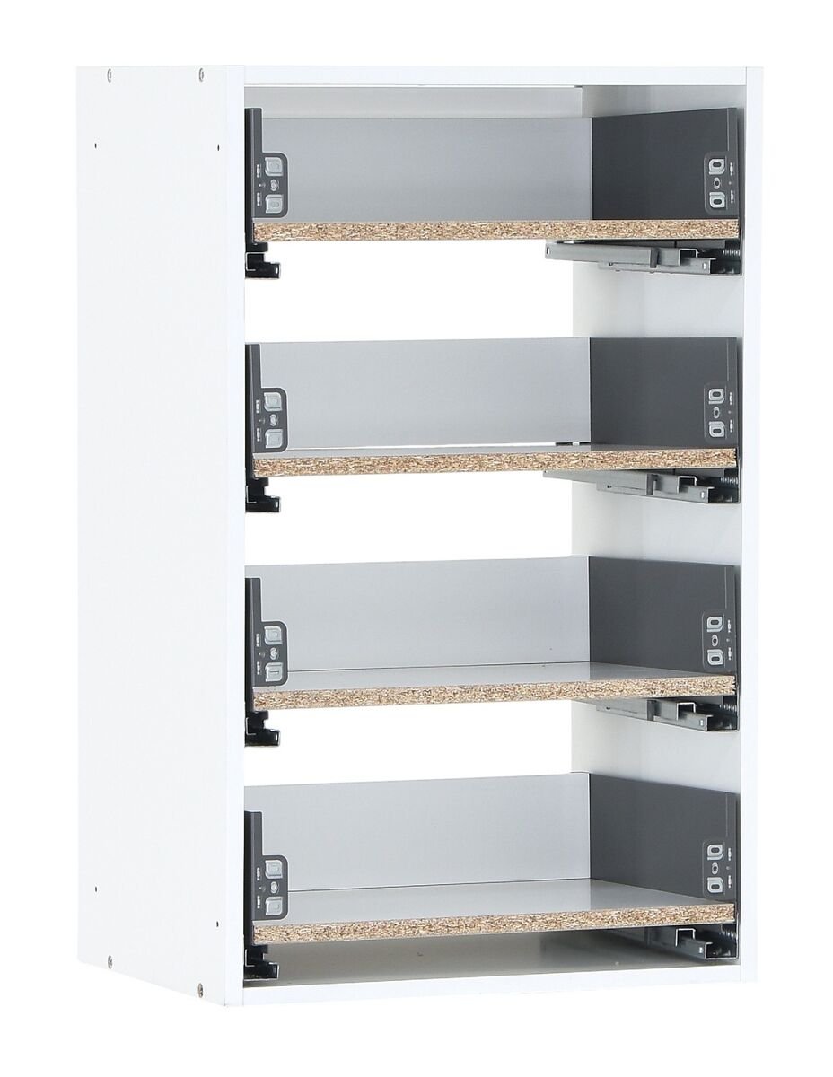 Kokoa runko push-open/ pure laatikoilla 50x80 cm valkoinen