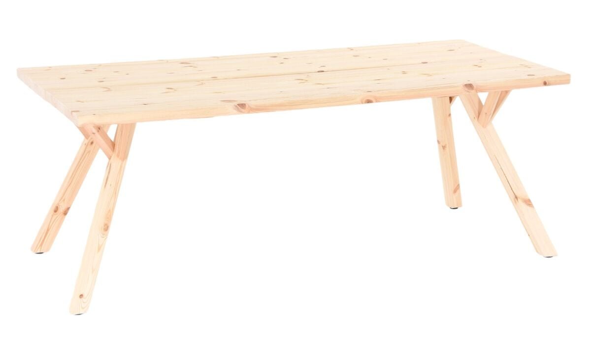 Lana terassilankkupöytä 200x88 cm puuvalmis