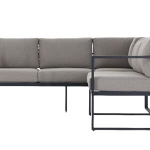 Line kulmasohva 2K2 musta/hiekka