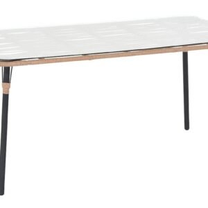 Oldie puutarhapöytä 150x80 cm luonnonväri/ musta