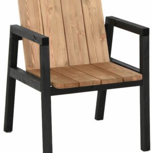 Kalho puutarhatuoli musta/antiikki