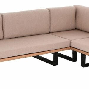 Saima XL avokulmasohva antiikkipetsattu/Texsilk hiekka 4212