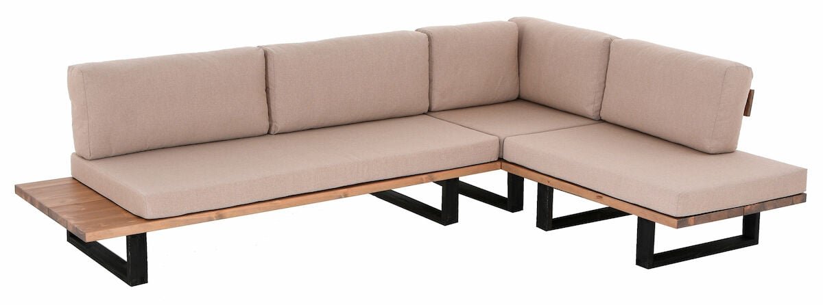 Saima XL avokulmasohva antiikkipetsattu/Texsilk hiekka 4212