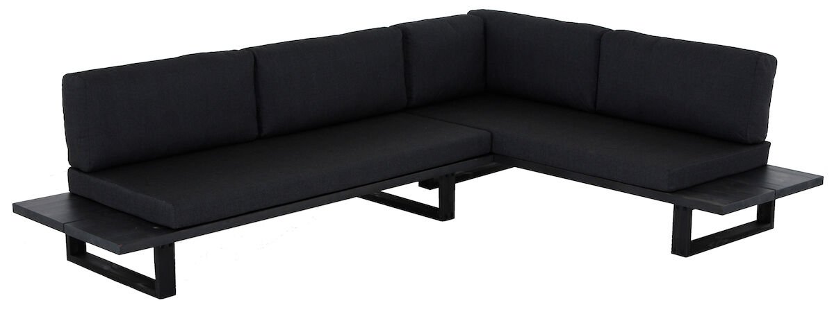 Saima kulmasohva musta/Texsilk antrasiitti 4200