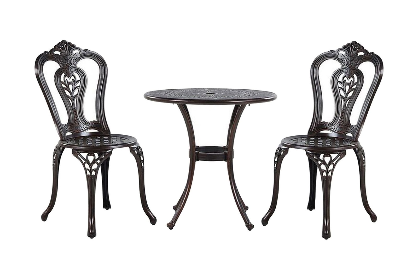 Parvekesetti Radogna 65 cm + 2 tuolia - Ruskea