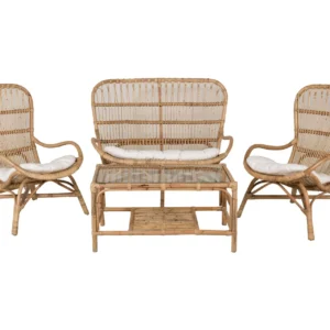 Ella-oleskeluryhmä tyynyillä - Puu/luonnonväri