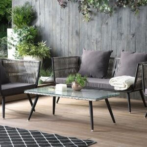 Oleskeluryhmä Ragusa 156 cm - Harmaa