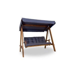 Puutarhan kaksinkertainen keinutuoli Taharoa antrasiitti - Antrasiitti