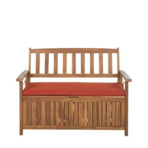 Puutarhapenkki Sovana 120 cm Akaasia Terrakotta - Puu/Luonnonväri