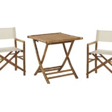Parvekesetti Valkoinen/Beige MOLISE/SPELLO - Puu/Luonnonväri