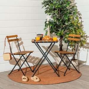 Akaasia taitettava parvekesetti 1+2