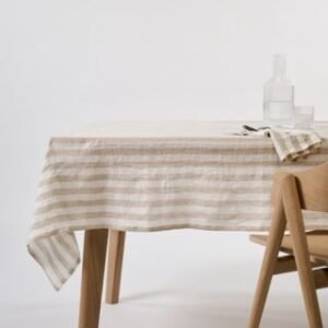 Atelier stripe pellavaliina beige