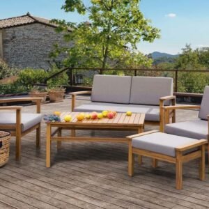 Oleskeluryhmä Manila 102 cm - Puu/Luonnonväri