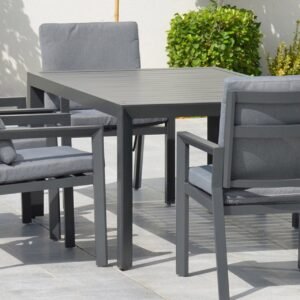 Pöytä Tomson 216x100xH73 cm Tummanharmaa -