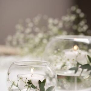 Simply round kynttilälyhty läpikuultava