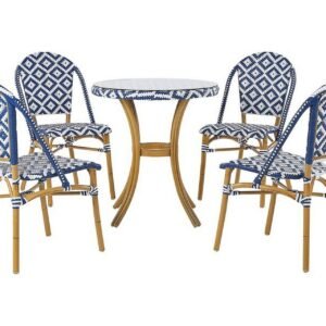 Puutarhasetti 4 tuolilla Rifreddo - Sininen