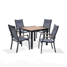 Puutarhakalustesetti Lifestyle Garden Panama 90 cm 4 pinottavaa nojatuolia - 4 pinottavaa nojatuolia