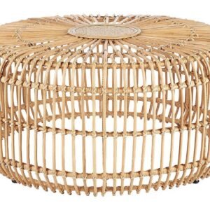 Hartnoy Sivupöytä 85 cm Pyöreä - Beige/Luonnollinen