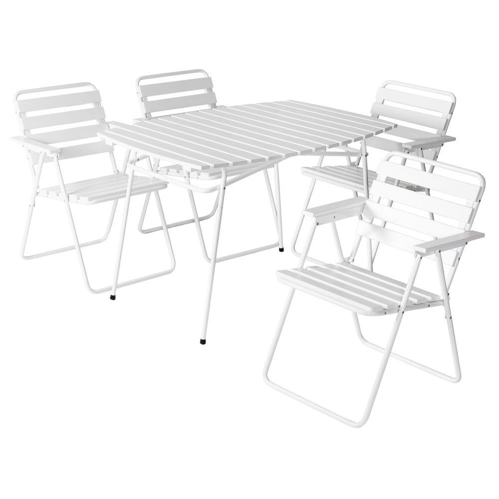 Pöytäryhmä Varax Retro 403 + 4 kpl 305 Valkoinen - Valkoinen