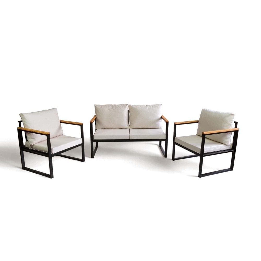 Zevric 4-istuttava Sohvaryhmä Ulkokäyttöön - Beige