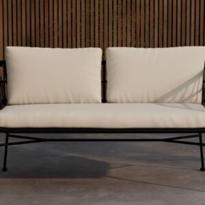 Isola 3-istuttava sohva ulkokäyttöön - Musta