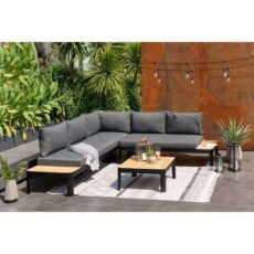 Puutarhakalustesetti Lifestyle Garden Portals 2-istuttava & 3-istuttava modulisohva & sohvapöytä -