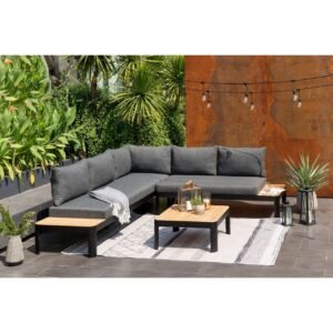 Puutarhakalustesetti Lifestyle Garden Portals 2-istuttava & 3-istuttava modulisohva & sohvapöytä -