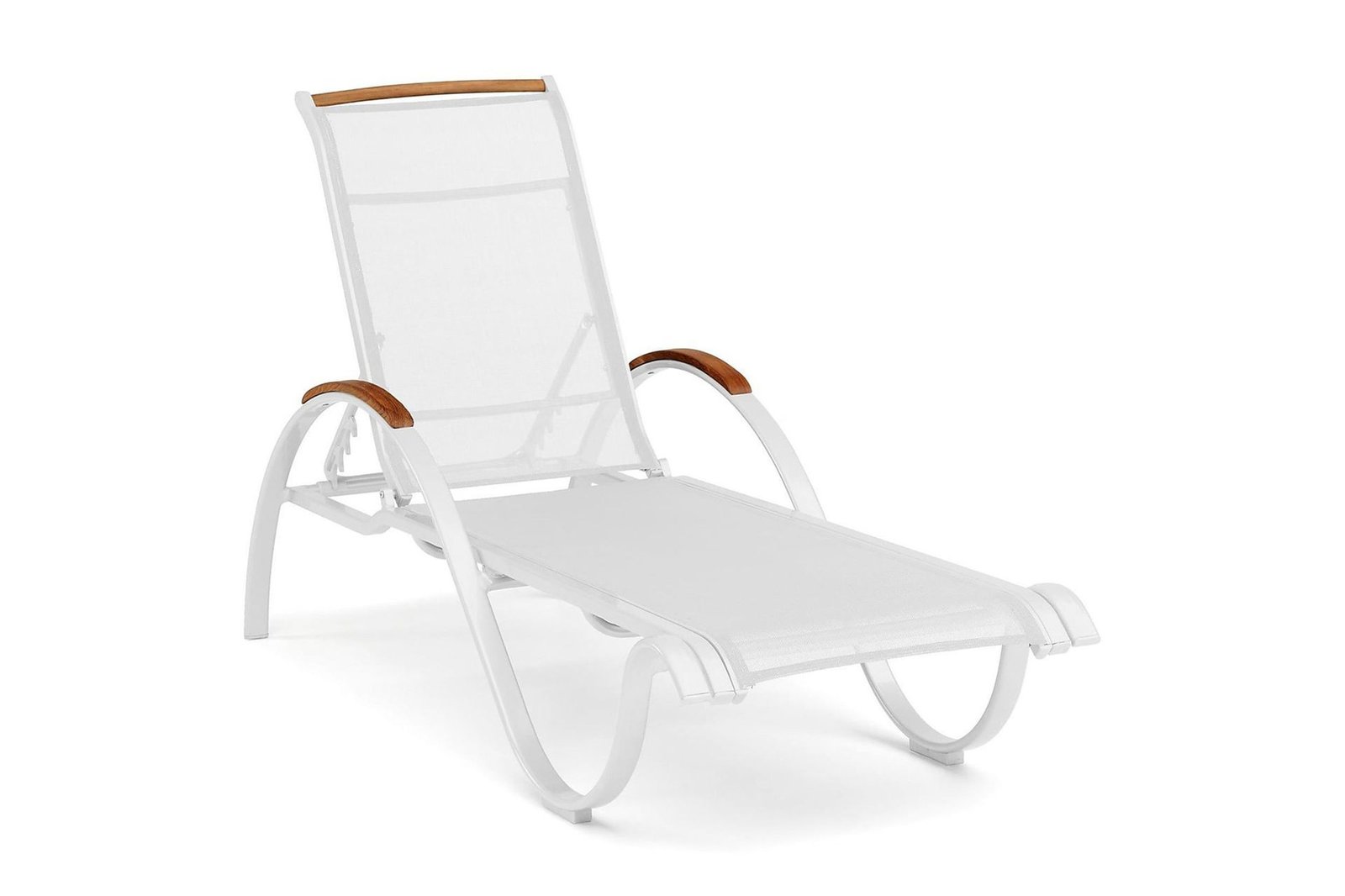 Aurinkosänky Nydala Valkoinen/Tiikki - Hillerstorp