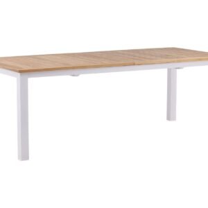 Ruokapöytä Panama Jatkettava 224x324 cm Tiikki - Tiikki/Valkoinen