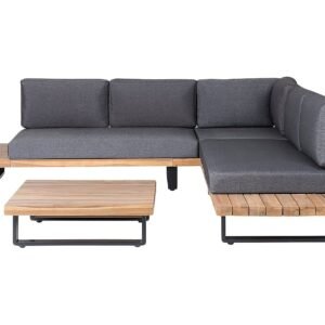 Oleskeluryhmä Mykonos 256 cm - Puu/Luonnonväri