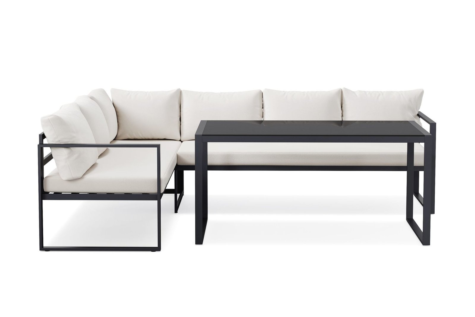 Silvia lounge-ryhmä ulkokäyttöön - Musta