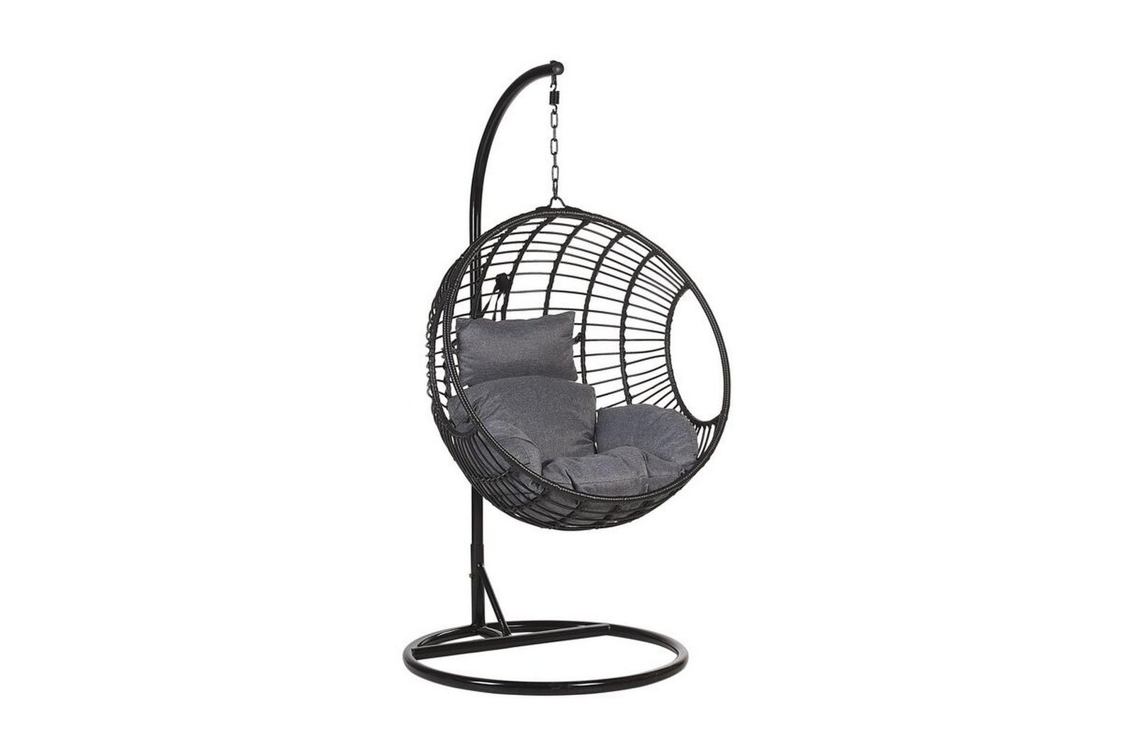 Riipputuoli Bunsta jalustalla - Musta