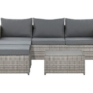 Oleskeluryhmä Rottinki Harmaa SABBIA - Harmaa