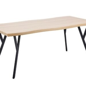 Tiggiano Ruokapöytä 180x90 cm - Vaaleanruskea/Musta