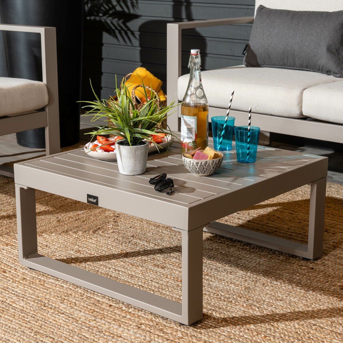 Mooda Kallas sohvapöytä 65x65 cm greige