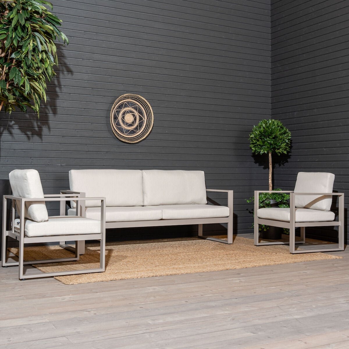 Mooda Kallas sohvaryhmä 3+1+1 greige/hiekka