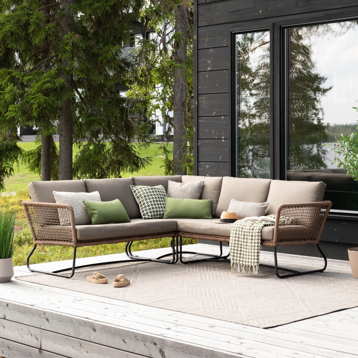 Mooda Silmu kulmasohva 2K2 ruskea