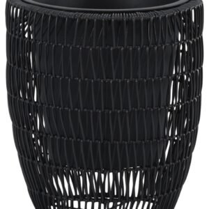 Niitty kukkaruukku musta polyrottinki