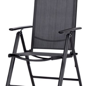 Outfit Liv säädettävä puutarhatuoli musta