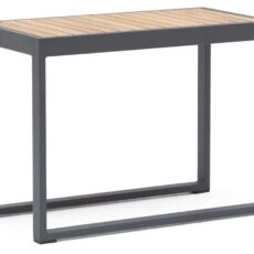 Hillerstorp Oxelunda sivupöytä korkea hiilenharmaa/teak