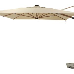 Premium sivuvarjo 300x400 cm beige/ tiikki led valoilla