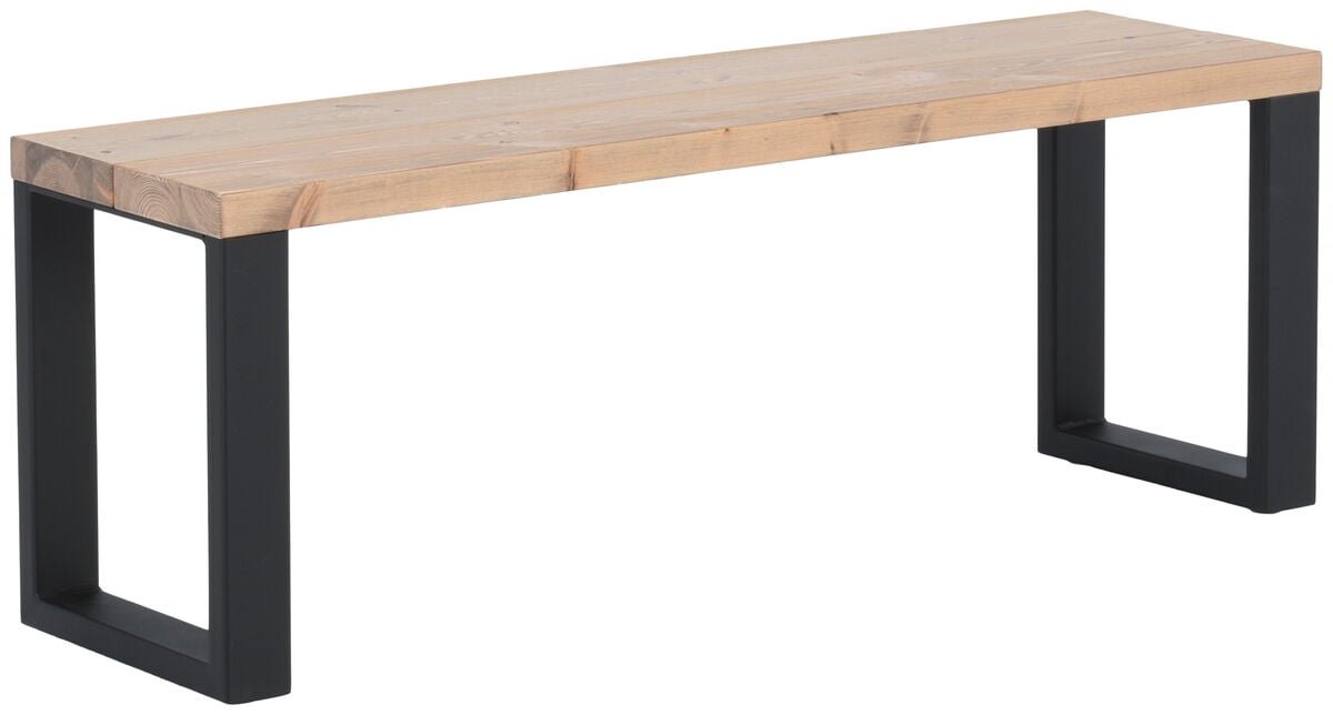 Ruska terassipenkki 35x126 cm antiikkipetsattu harjattu ja lakattu mänty/musta m