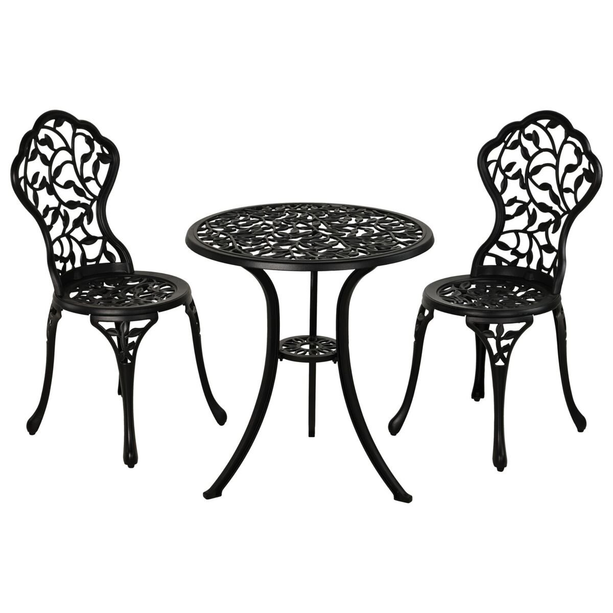 Ruusu parvekesetti musta